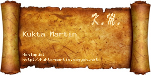 Kukta Martin névjegykártya